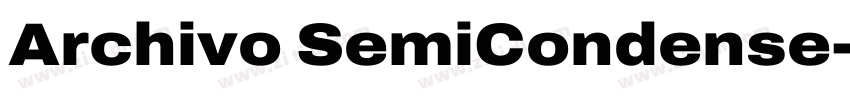 Archivo SemiCondense字体转换